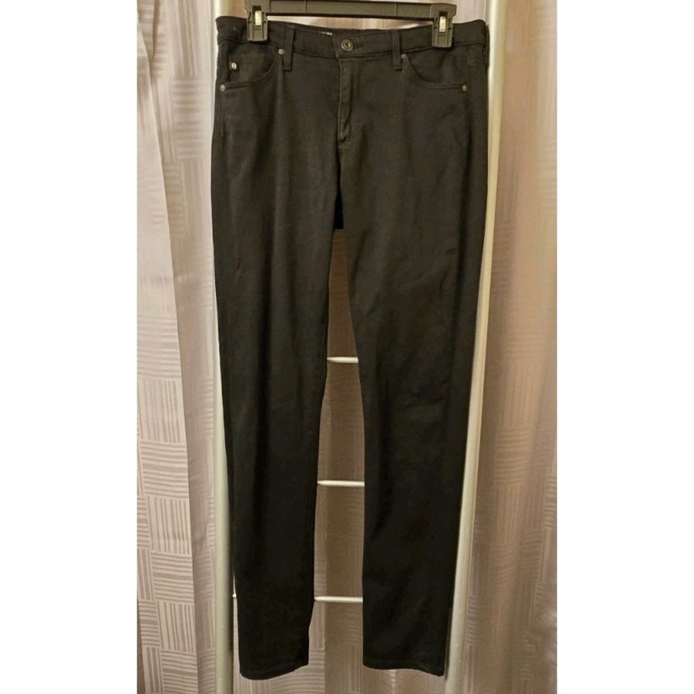 AG Adriano‎ Goldschmied The Prima Mid-rise Cigarette Jeans Black Size 28R EUC